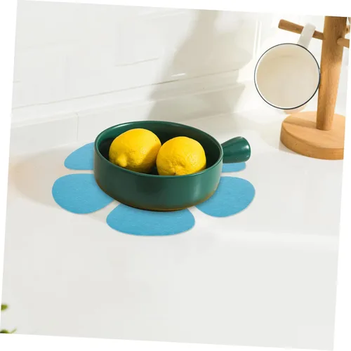 Miniatura 8 de Hemoton Mantel individual resistente al calor, no tejido, protector de ollas de 12 pulgadas para apilar utensilios de cocina y prevención de arañazos
