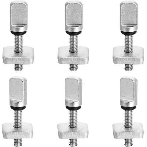 6 piezas de accesorios de surf, sin herramientas, tornillo de aleta de acero inoxidable, tornillo de aleta de pulgar para hombres y mujeres, tabla