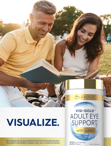 Miniatura 6 de Carlyle Soporte ocular para adultos 300 cápsulas con luteína y zeaxantina Suplemento sin OMG y sin gluten
