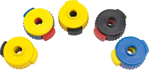 Miniatura 5 de 5 piezas Yootones Drum Quick Release Nut Remove Platillos Tapón de rosca para soportes de base empotrada, kit de tambor limpiaparabrisas de tambor