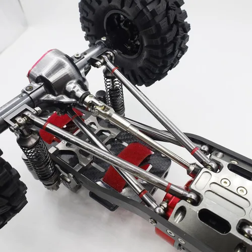 Miniatura 7 de Acero inoxidable cortado a la longitud del eje de transmisión 2.677-9.016 in U-Joint eje de transmisión para 1/10 RC Rig Crawler Sportys 1.9 Shafty