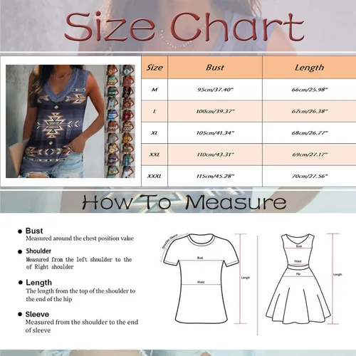 Miniatura 6 de Ollysqiar Camisetas sin mangas con estampado étnico vintage para mujer, cuello en V, para dormir