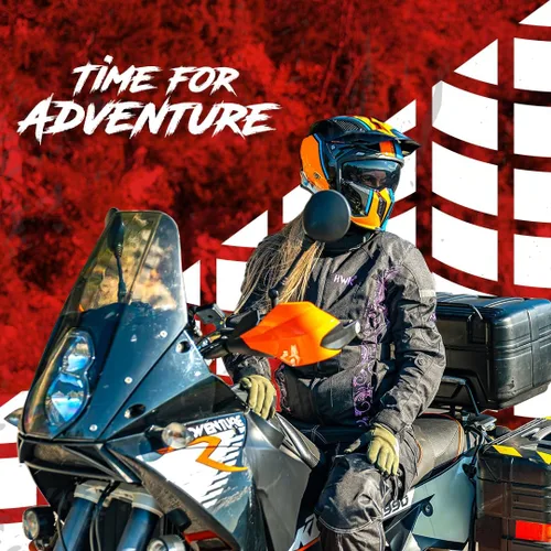 Miniatura 6 de HWK Chaqueta de motocicleta de aventura/turismo para mujer, chaqueta de motocicleta para mujer con armadura CE para montar en moto enduro