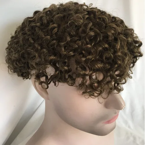 Miniatura 3 de Voloria Toupee - Sistema de reemplazo de cabello humano europeo para hombres, extensiones suaves y finas, súper completo, encaje suizo, 10 x 8 #4