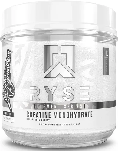RYSE - Polvo de monohidrato de creatina, sin sabor, apoya el crecimiento muscular magro de hombres y mujeres, la fuerza, la potencia y la