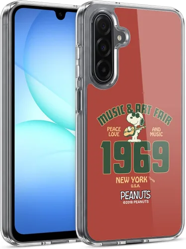 Miniatura 353 de Head Case Designs Funda de gel Woodstock 50th con licencia oficial de Peanuts Snoopy Guitar 1969 [protección de grado militar] compatible