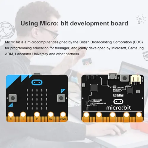 Miniatura 5 de Yahboom Microbit V2 Coding Smart Robotics Toys DIY STEM Science Education RC Kit de coche para niños de 10 años en adelante, compatible con BBC
