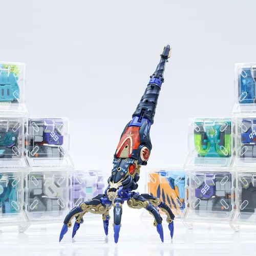 Miniatura 10 de 52TOYS BEASTBOX BB-52 DOWNSPIRAL - Figura de acción de juguetes de deformación, juguetes de conversión en mecha y cubo, regalo perfecto para fiesta