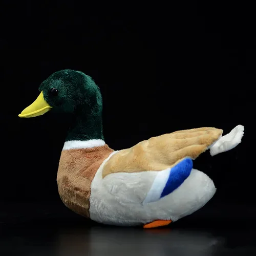 Miniatura 8 de lilizzhoumax Animal de peluche de pato real, peluche súper suave, juguetes para niños, juguetes para niñas, regalo para niños, almohada de pato