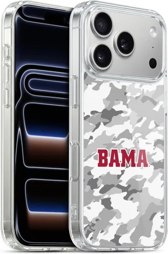 Miniatura 430 de Head Case Designs Funda de gel suave con licencia oficial de la Universidad de Alabama UA Collage compatible con Apple iPhone 13 Pro Max