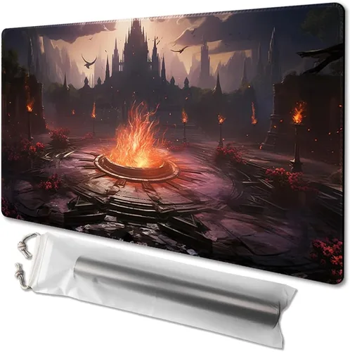 Miniatura 37 de MTG - Tapete de juego tamaño 24 x 14 pulgadas, bolsas de almacenamiento antideslizantes, ideal para entusiastas de los juegos de cartas, tapete
