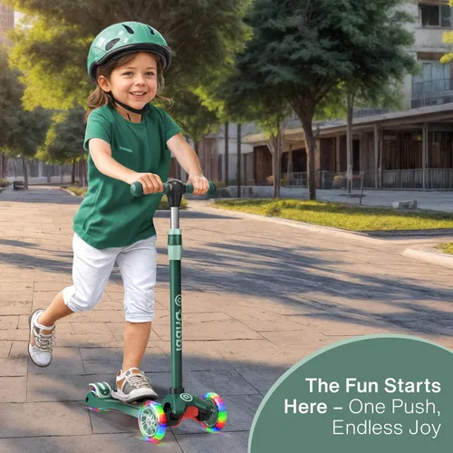 Miniatura 2 de Dribbl - Patineta de 3 ruedas para niños - Tecnología de inclinación para dirigir, manillar de altura ajustable, plataforma ancha antideslizante