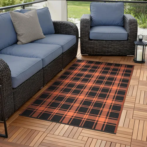 Miniatura 60 de GENIMO - Tapete de exterior para patio, 6 x 9 pies, impermeable, reversible, de plástico, para campamento, caravana, terraza, porche, cámper