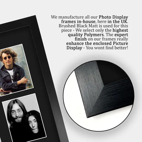 Miniatura 6 de HWC Trading John Lennon Los Beatles 40 x 30 cm (A3) Regalos Impresos Autógrafo Firmado Imagen para Fanáticos de Recuerdos Musicales - 40 x 30 cm