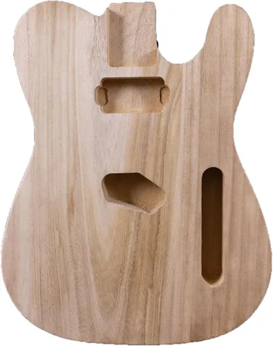 Miniatura 9 de Cuerpo de guitarra eléctrica en blanco de madera maciza Cuerpo de guitarra eléctrica Proyecto sin terminar Reemplazo del cuerpo de guitarra
