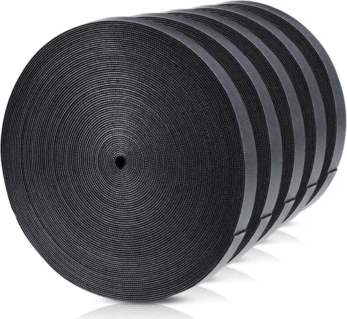 Miniatura 13 de WILLBOND Cintas de sujeción de 1/2 pulgada x 45 pies, bridas de cable reutilizables, cinta de nylon de doble cara, rollo de gancho y bucle, bridas