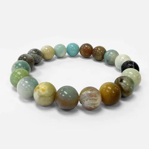 Miniatura 223 de Gem Avenue Handmade Round Bead Stretch Bracelet Unisex Natural Stone Beaded Jewelry for Men & Women, Elastic Wristband for Daily Wear