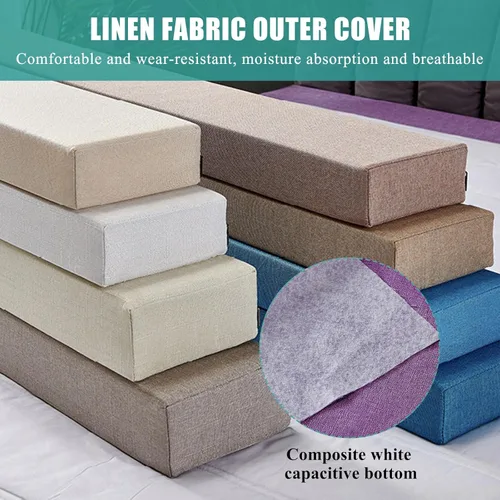 Miniatura 8 de Extensión de colchón, relleno de espacio entre cabecero y colchón o pared, almohada de cabecero de espuma de alta densidad con funda extraíble