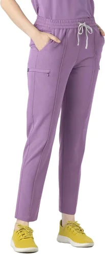 Miniatura 2 de Mediclo Pantalones médicos médicos para mujer - Sicilia 7 bolsillos Pintuck pierna cónica ecológica sostenible FYSEL tela ropa de trabajo