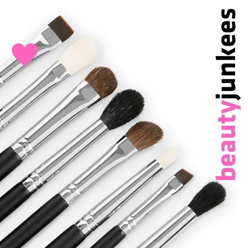 Miniatura 6 de Beauty Junkees Brocha plana para delineador de ojos – Brocha de maquillaje profesional de precisión para delineador de ojos afilados, modelado
