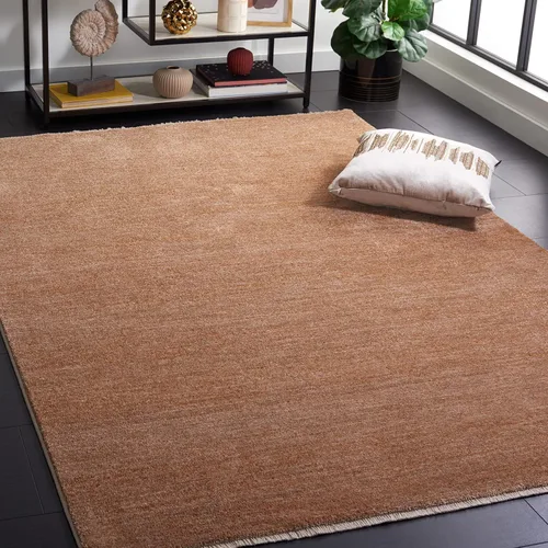 Miniatura 17 de SAFAVIEH Lasa Collection - Alfombra de área de 5.3 x 7.7 pies, color gris claro, diseño de flecos sólidos, no desprende pelusa y de fácil cuidado