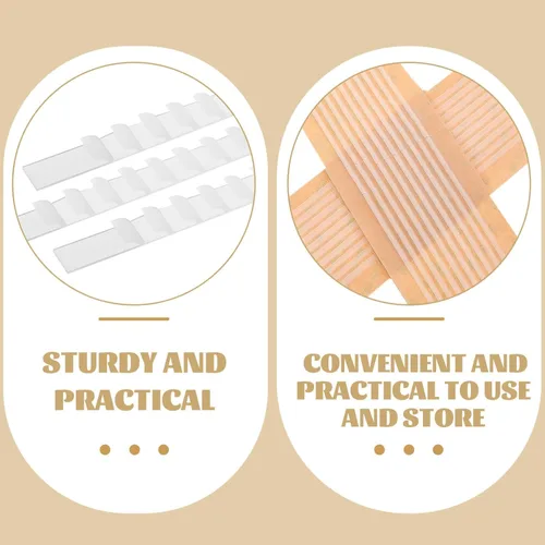 Miniatura 3 de Angoily 100 unidades de agarres transparentes de goma antideslizante para colgar ropa, tiras de hombro para perchas de madera y plástico