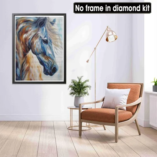 Miniatura 2 de LOMSIOY Kits de arte de diamantes 5D para adultos, kits de pintura de diamantes de caballo para principiantes, arte de diamantes de imitación de 37