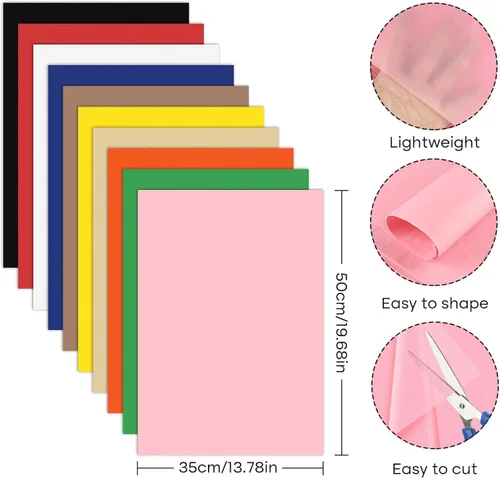 Miniatura 4 de NEBURORA Papel de Seda Arco Iris 60 Hojas de Papel de Regalo a Granel en 10 Colores de Papel de Seda para Envolver Regalos, Empaquetado, Arte