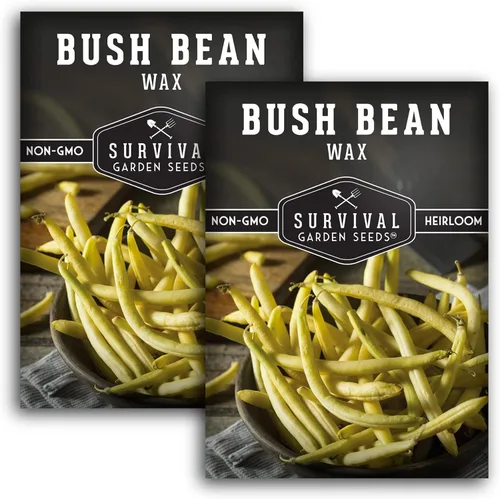 Miniatura 11 de Survival Garden Seeds - Semilla de frijol Golden Wax Bush para plantar - 5 paquetes con instrucciones para plantar y cultivar frijoles amarillos