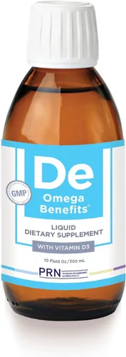 PRN DE Omega Beneficios (fórmula líquida) - Soporte avanzado para la sequedad ocular - 2240 mg de suplemento EPA y DHA en forma de triglicérido