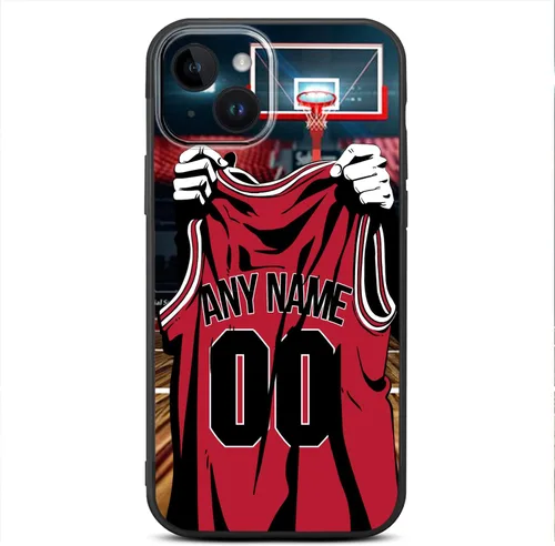 Miniatura 25 de Nombre y número personalizados de bricolaje – Camiseta de baloncesto de Oklahoma City – Funda de silicona líquida para iPhone 17 Air 16 15 Pro Max