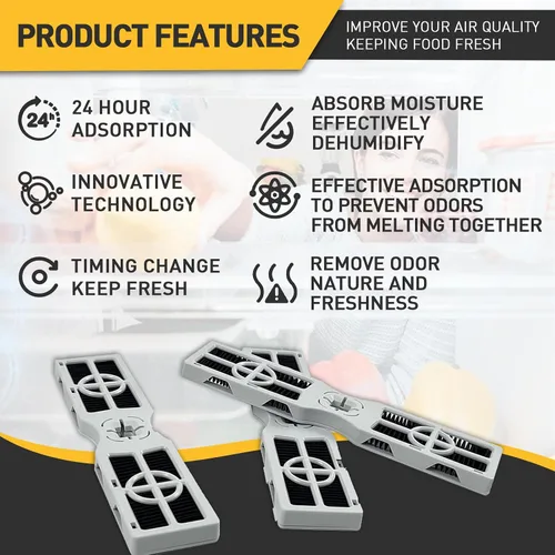 Miniatura 4 de Paquete de 3 filtros de aire FRGPAAF2 compatibles con Frigidaire, filtro de repuesto para acondicionadores de aire y refrigeradores Frigidaire