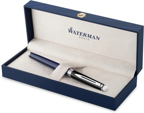 Miniatura 8 de Waterman Hémisphère - Bolígrafo, laca negra y blanca con borde recubierto de paladio, punta fina, tinta negra, caja de regalo - Elegantes elementos