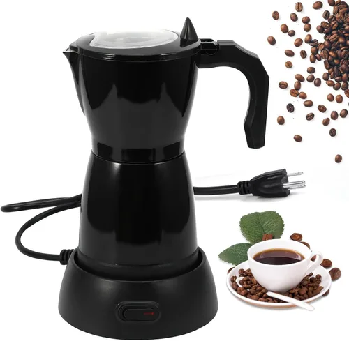 Miniatura 9 de SHANGSKY Cafetera Eléctrica Olla de Moka de 6 Tazas, Cafetera de Espresso Eléctrica Cafeteras Eléctricas Cafetera Italiana de Espresso Portátil
