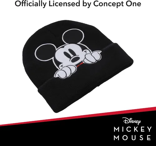 Miniatura 3 de Concept One Disney Mickey Mouse Cuffed Beanie Hat, Knitted Stocking Cap