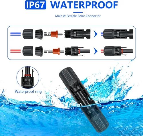 Miniatura 2 de Conector de Panel Solar, Kit de Herramientas de Crimpado Solar de 60 Piezas para Conectar Alambre de Cable de Panel Solar, Kit de Conectores Solares