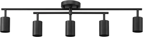 Miniatura 12 de GLOBE Electric 64000166 30" Iluminación de pista de 4 luces con tira de luz nocturna integrada LED de 7 W, negro mate, cabezales de pista