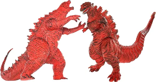 Miniatura 2 de TwCare Juego de 2 Figuras de Monstruo Legendario de Fuego Shin, Juguetes del Rey Llameante de los Monstruos, Articulaciones Móviles, Serie de Dragón