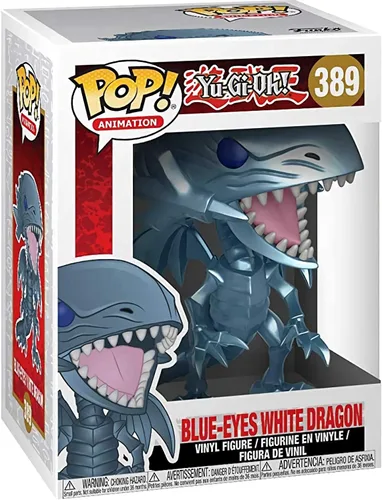 Miniatura 3 de Yu-Gi-Oh! - Figura de vinilo con diseño de ojos azules y dragón blanco Funko Pop! (paquete con funda protectora compatible con POP Box), multicolor