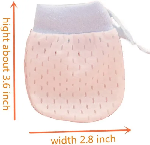 Miniatura 3 de Lindos guantes de algodón para niños y niñas, guantes ajustables con cordón ajustable para bebés