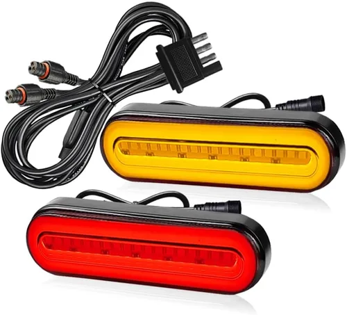 Miniatura 3 de Conjunto de luz trasera de señales de giro ovaladas para portador de carga