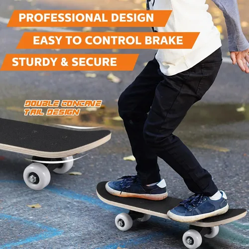 Miniatura 3 de Honoson Juego de 7 piezas de rodilleras, coderas y muñequeras para patinetas para principiantes y niños pequeños