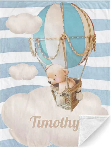 Miniatura 12 de Manta personalizada con nombre, manta para recién nacido, regalos personalizados para mujeres/niños, manta de sublimación para niños, manta