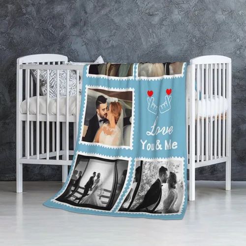 Miniatura 71 de JCETUNO Regalos personalizados de San Valentín para él y ella, mantas personalizadas con foto, mantas de fotos personalizadas, mantas de fotos
