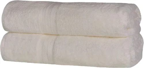Miniatura 86 de Superior Juego de 2 toallas de baño de fibra larga 100% algodón peinado de 27.64 oz/m², para baño, ducha, cocina, súper suave, afelpado, altamente