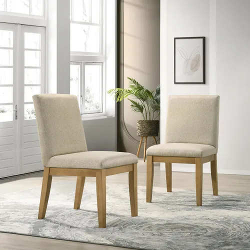 Miniatura 6 de Roundhill Furniture Rocco - Juego de comedor contemporáneo, mesa redonda con pedestal con 4 sillas, madera flotante Driftwood