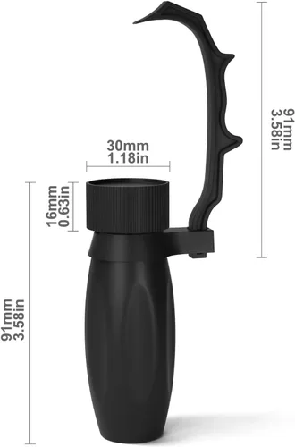 Miniatura 7 de Mango de Pintura WH01 para Miniaturas de Juego de Guerra con Bases de Modelo (Negro)