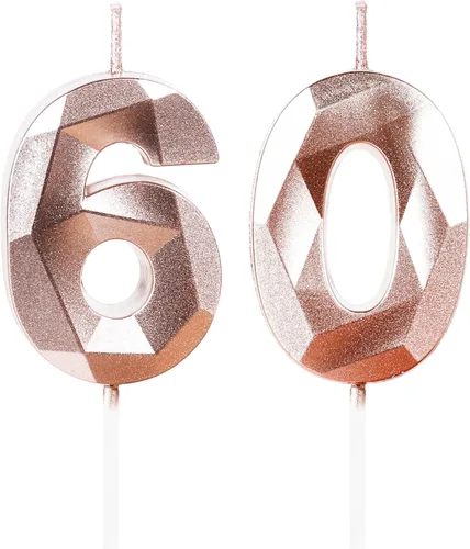 Miniatura 309 de Velas de cumpleaños número 15, velas número 15, velas de feliz cumpleaños de oro rosa para pastel, decoraciones de cobertura de pastel de diseño 3D