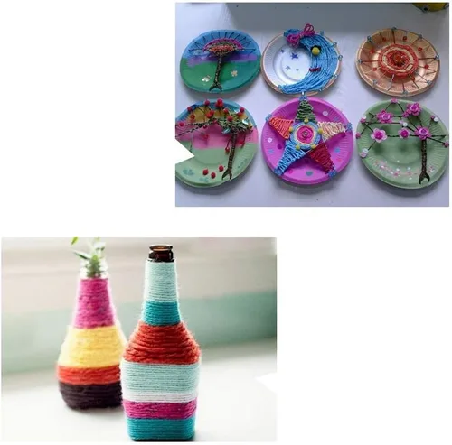 Miniatura 6 de Cuerda de jardín verde de 656 pies, cuerda de yute natural, cuerda de yute resistente, cuerda de Navidad para manualidades, jardinería, floristería