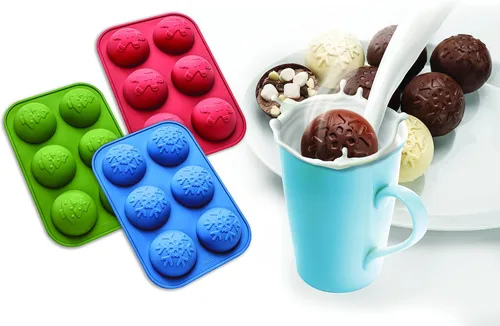 Miniatura 3 de Molde de silicona para bombas de chocolate caliente y cacao de Mobi, hombre de jengibre, para hacer 3 "bombas